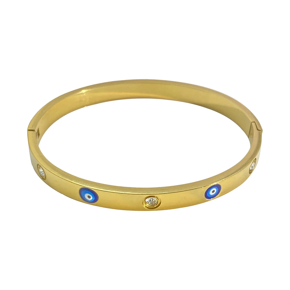 Open Zircon Blue Evil Eye Bracelet Temperament Light Luxury High-end Niche Devil Eye Bracelet for Women