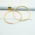 Fashion S925 Jewelry Sterling Silver Big Hoop Earrings for Women 50mm Big Round Circle Earrings Jewelry Gift
