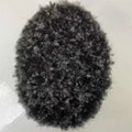 Ultra Thin Skin Base Afro Mens Toupee Full PU Indian Remy Human Hair Afro Curl Super Thin Skin Toupee for Black Men