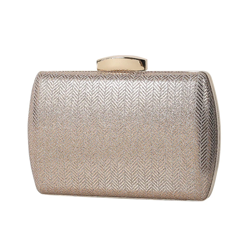 New Women Lady Bag Fresh Clutch Bag PU Handmade Banquet Dinner Evening Solid Color Shiny Party Bag
