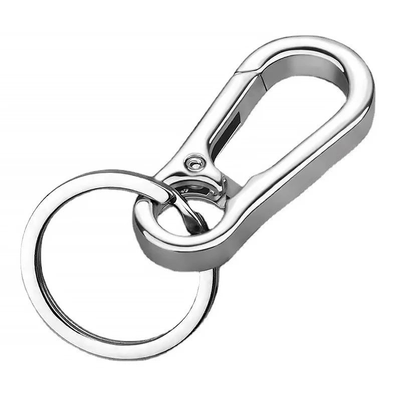 Fatingna Stainless Steel Keychain Custom Logo Carabiner Keyring Promotional Waist Hanging Gift Fashionable Jewelry Finding
