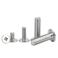 Bag of 100pcs M2 M2.5 M3 M4 M5 M6 M8 Ultra Low Head Stainless Steel Laptop Screw Wafer Phillips Thin Flat Head Metric System
