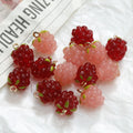 Cute Raspberry Grape Charms Resin Fruit Pendant for Diy Bracelet Necklace Anklet Earring Findings Craft Jewelry Accessories