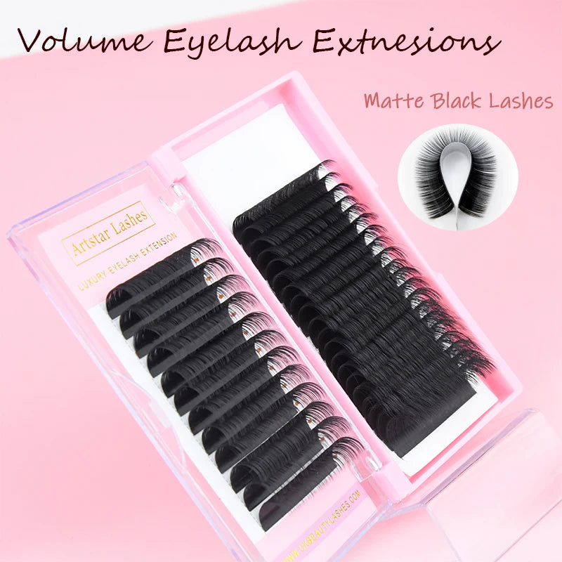 Single Mixed Eyelashes Extension Product 0.02 0.03 0.05 0.07 0.10 Silk Mink Individual Eyelashes Extensions