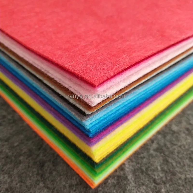 Eco-Friendly 100% Recycled Polyester Felt 1-3mm Thickness Home Decor Roll
