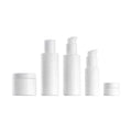 Opal Glass Jar 100 ml  50 ml  30 ml 15 ml Cream Jar and 40 ml 100 ml 120 ml Glass Bottle with Pump for Cosmetic Packaging
