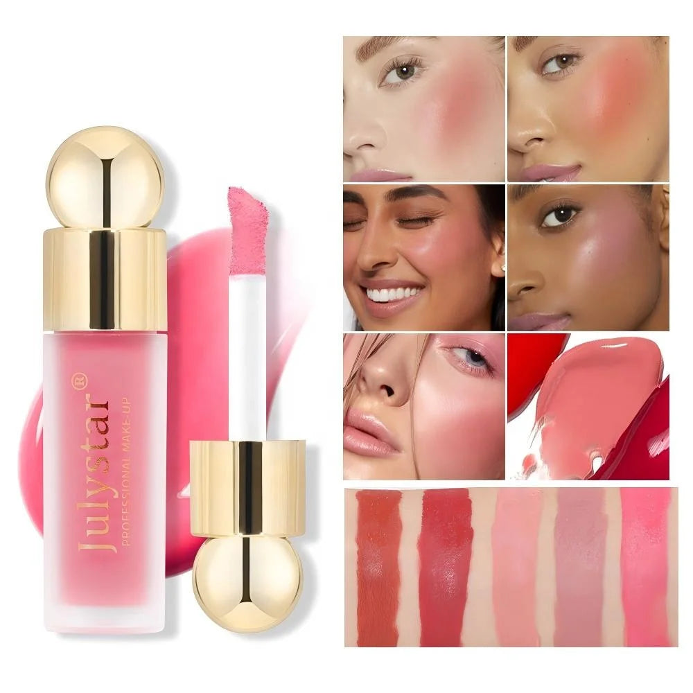 Cosmetics Wholesale Velvet Liquid Blush Waterproof Long Lasting Cruelty Free Liquid Blusher Multi-use Lip&Cheek
