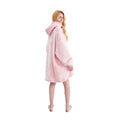 Wearable Sherpa Home Winter TV Hoodie Blankets With Hood Long Sleeve Oversized Fleece Hoodie Blanket