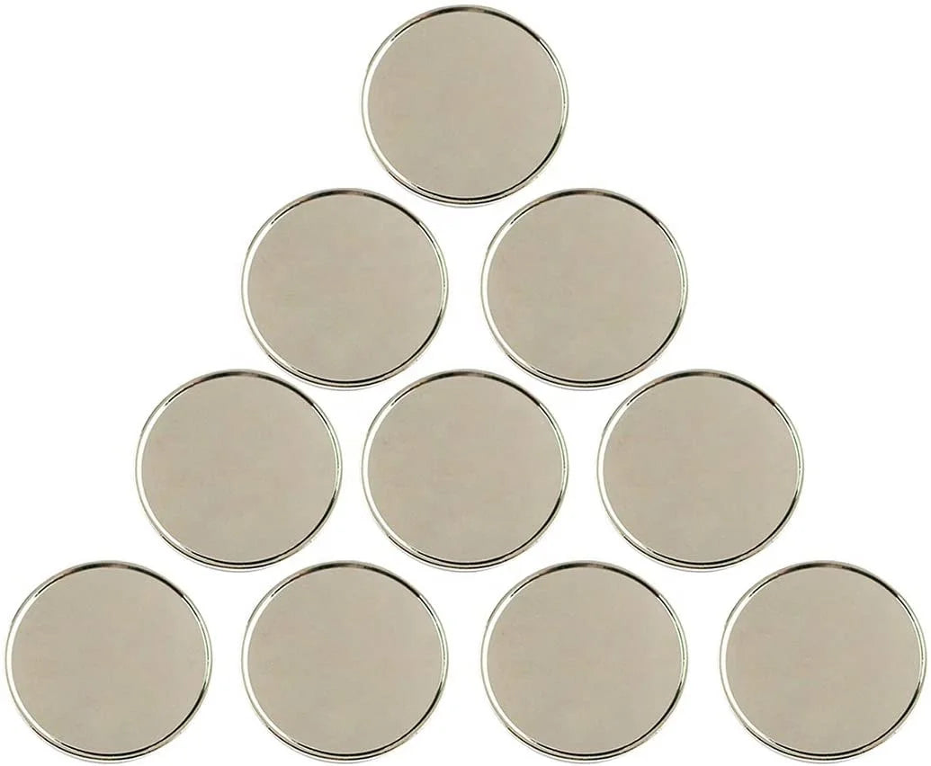 Custom Printing Iron Golf Ball Marker Metal Blank Golf Markers Silver Zinc Alloy Stainless Steel Ball Marker 25mm