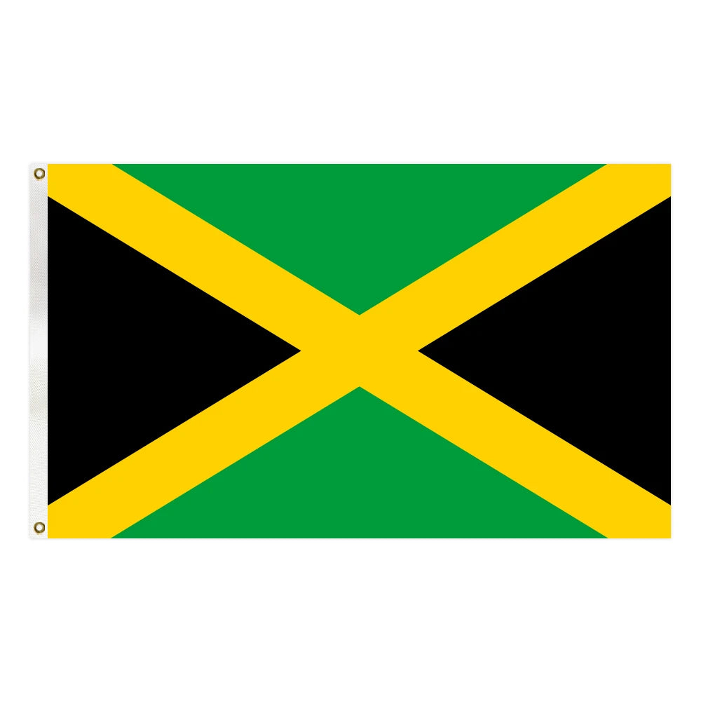 3x5FT Polyester Cheap Price Jamaica Country Flag and National Flag With Two Grommets