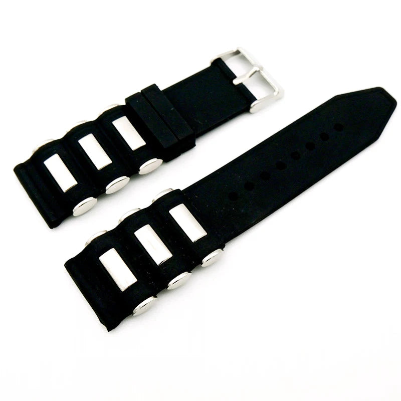 Hot Sell Maxtank Rubber Watch Band JD150 20 22 24 26mm Luxury Classic with Metal Particles