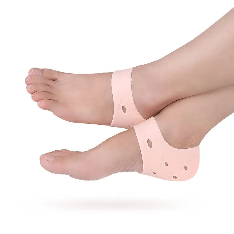 Melenlt Heel Cups for Plantar Fasciitis -Cushioned Heel Pads for Heel Pain Relief and Cracked Heel Care