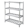 Hot Sale High Quality Commercial Solid Durable Four Layer Dish Rack Kitchen Racks Stainless Steel Shelf
