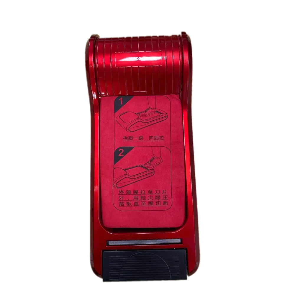 Top Quality Cheap Price Automatic Shoe Films Machine Shoe Covers Dispenser Red Color Widely Use In Hospital Factory Lab