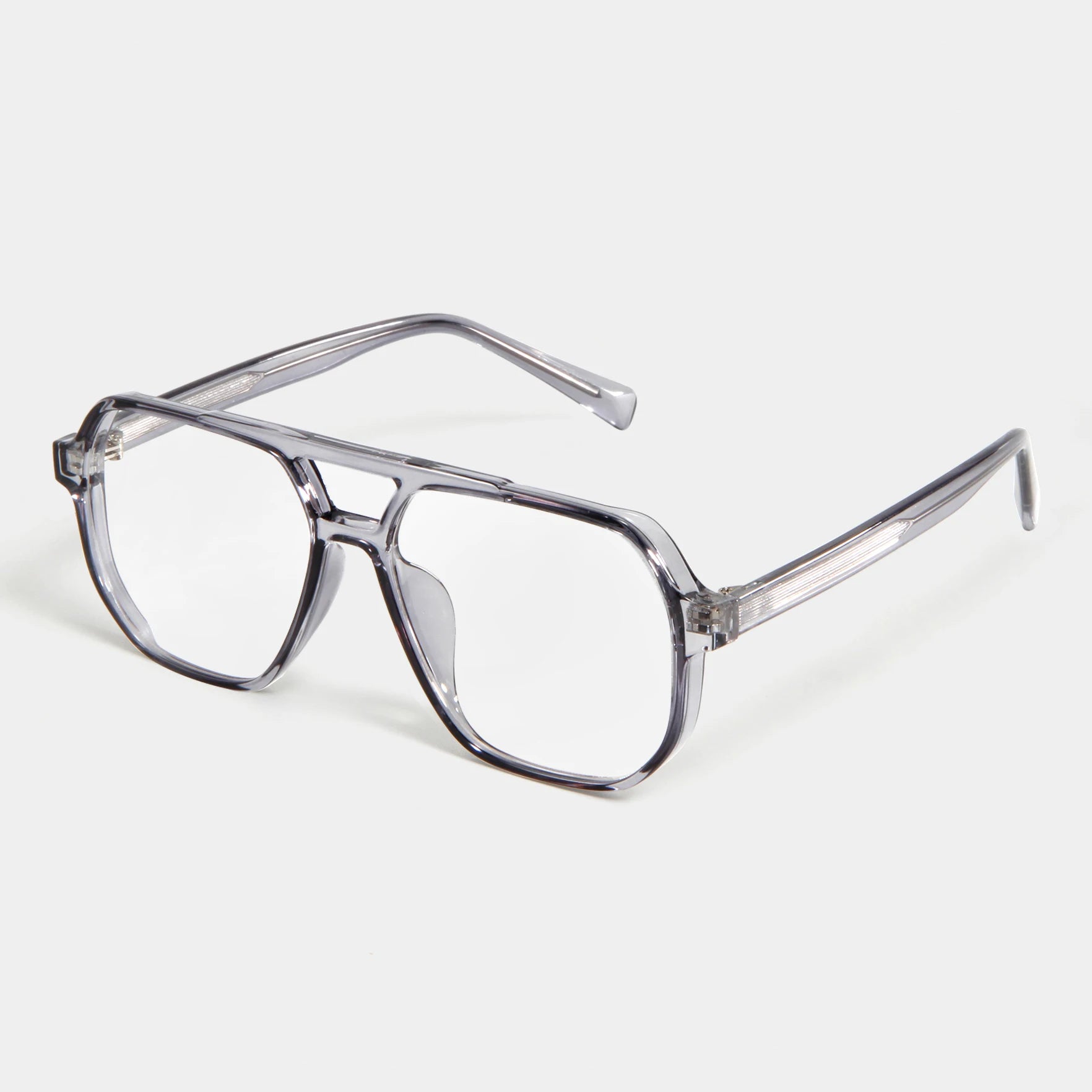 2022 Retro Square Ultra Light Blue Blocking Optical Glasses Frames Korean Style Double-Bridge Tr90 Acetate Boys Girls Eyeglasses