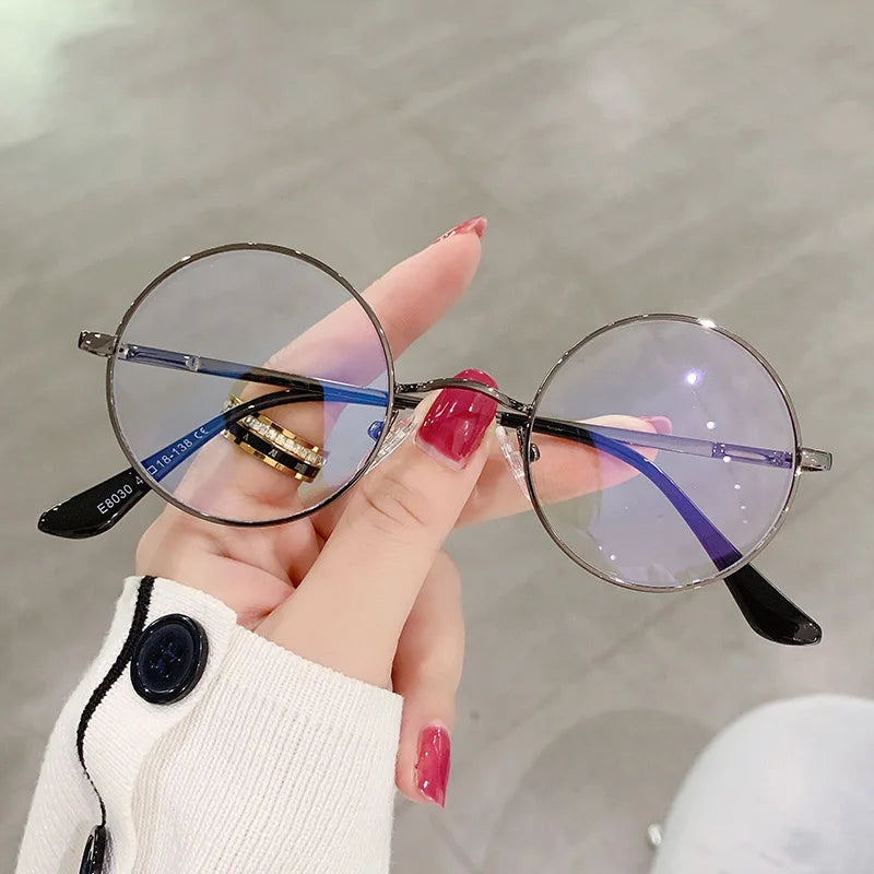 New Arrival UV400 Anti Blue Light Blocking Lightweight Punk Style Computer Glasses Unisex Full Rim Metal Frame Eyeglasses All