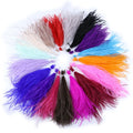 Factory Price 3D Fluffy Ostrich Feather Scarves 15-18cm 27 Colors Wedding Party Accessory Loose Flatback Rhinestones Garment