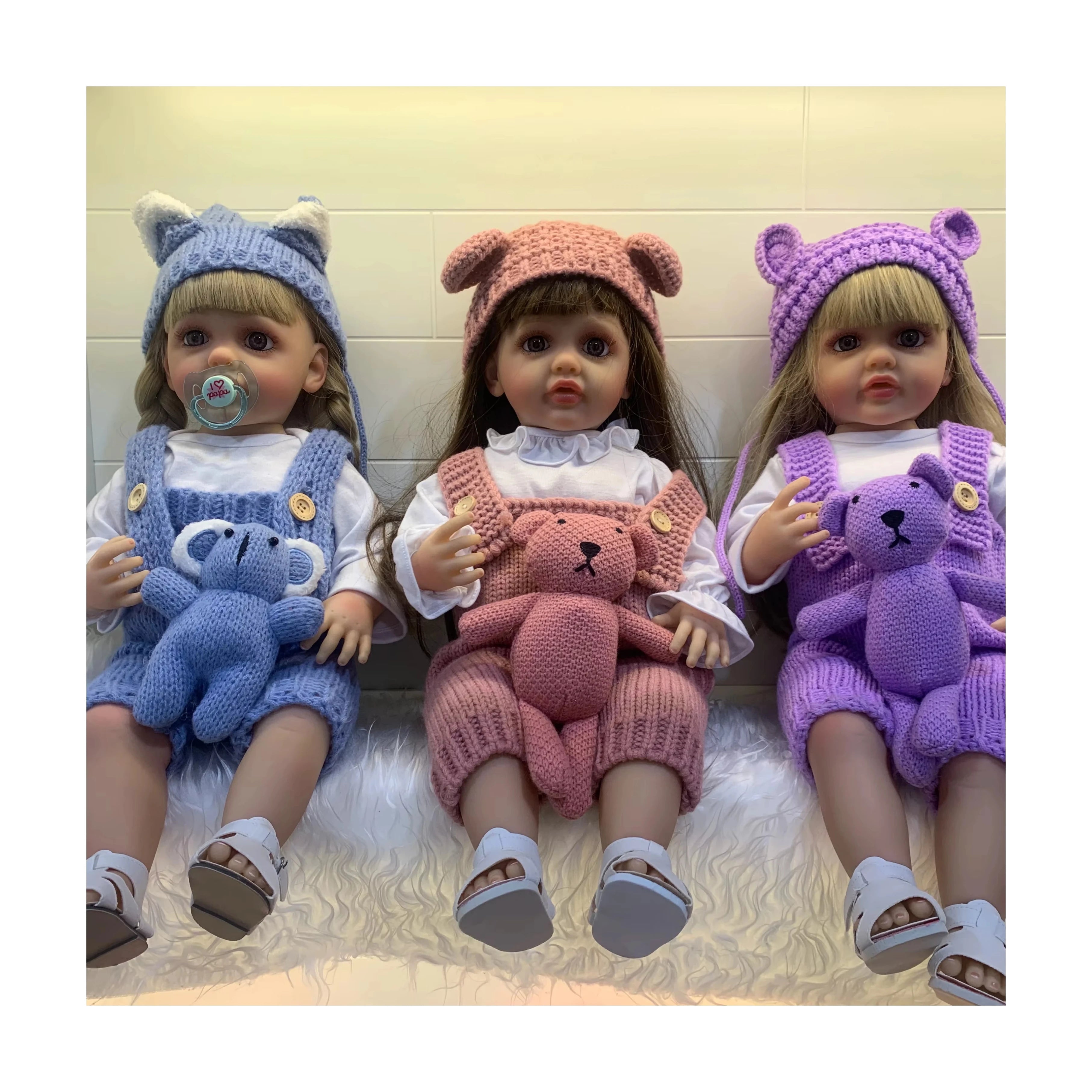 55cm AI Function Talk&music Soft Realistic Lifelike Silicone Bebe Body Baby Doll for Girls Newborn Silicone Reborn Baby Dolls