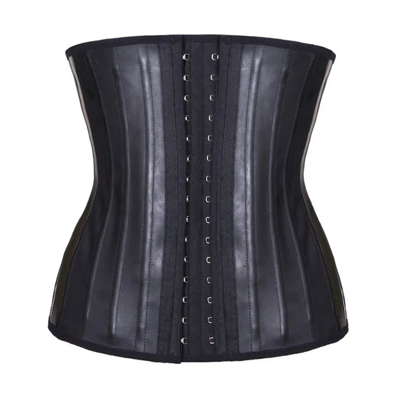 Women Latex Corset 25 Steel Bone Corset Exercise Shaping Waist Belt Waist Trainer Plus Size Tummy Girdle