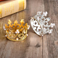 New Arrival Top Selling Small Size Full Round Cake Crown Girl Birthday Pearl Tiara