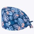Wholesale High Quality Ponytail Long Hair Scrub Hat Cotton Nurse Hospital Uniform Hat With Buttons