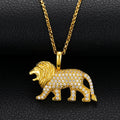 VVS Moissanite Diamond Pendant Hip Hop Jewelry Iced Out Lion Pendant Gold Plated 925 Sterling Silver Pendant