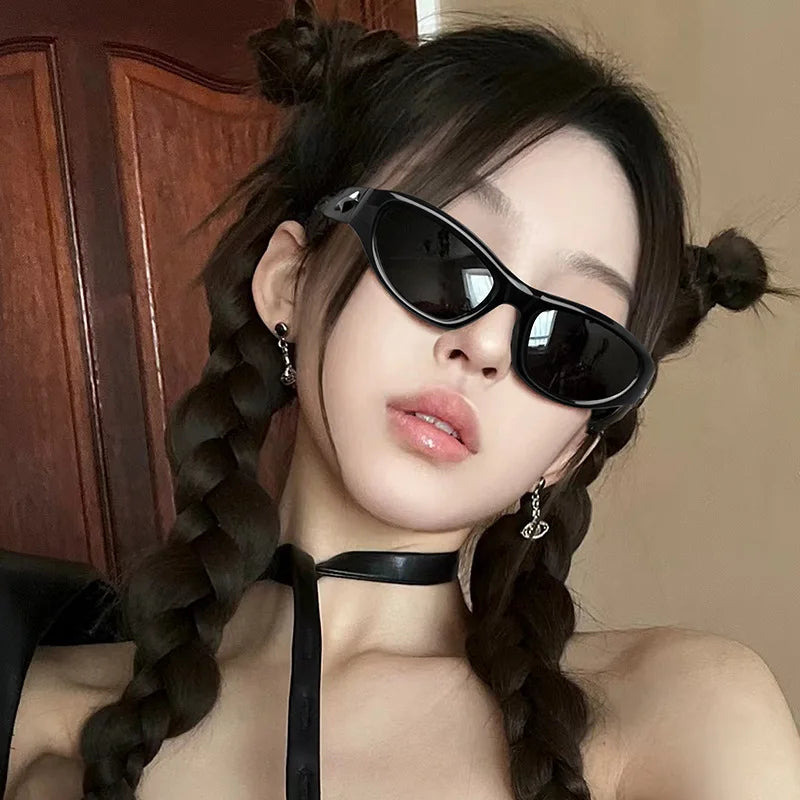 4971 Fashion Sunglasses 2024 Y2K Sports New Futuristic Babes Street Shooting Vintage Retro Sunglasses Custom Logo Star