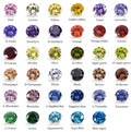 Wuzhou 5A 3A Wholesale Synthetic Cubic Zirconia Round Cut CZ Stone Loose Colorful Zircon Gemstones for Jewelry Making