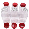 BPA Free 32 Oz PET Plastic Spice Jars Bottles Containers with Black Lid for Herbs and Powders