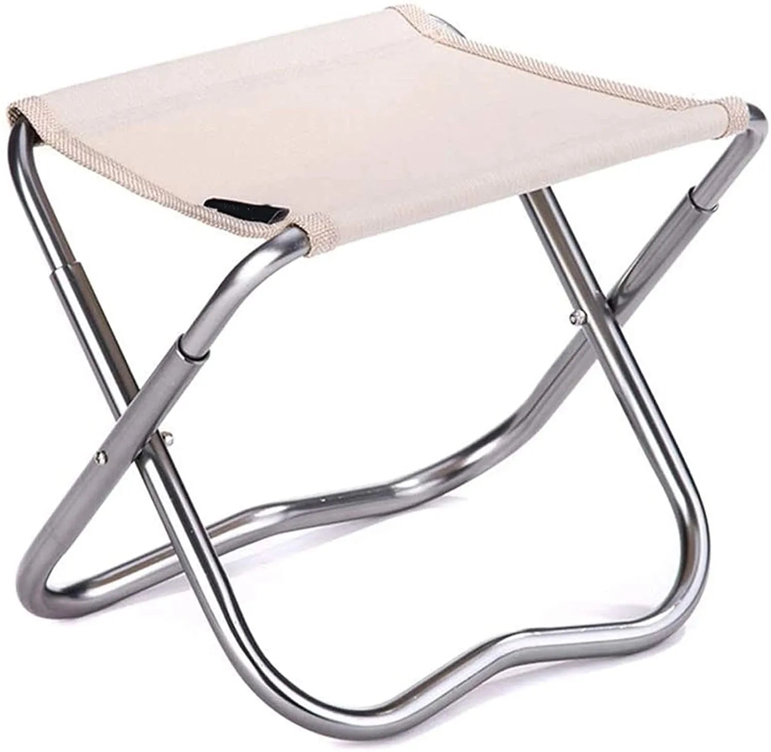 WOQI Cheap Fishing Chair Foldable Wood Grain Hiking  Outdoor Indoor  Folding BBQ  Stool
