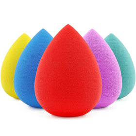 Portable Multi-Color Soft Sponge Set Makeup Blender Applicators for Loose Powder for Beauty Use