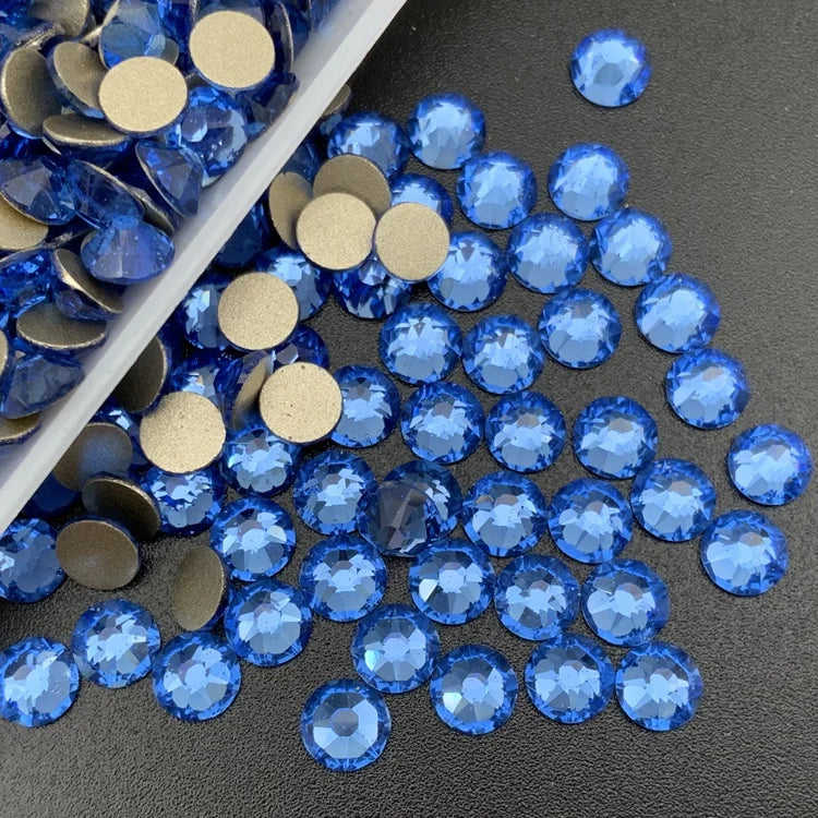 Glitter Mix Size Flatback Clear 2088 Non Hot Fix Rhinestones Glue on Crystal Strass Rhinestones for Decorations