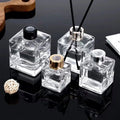 Fashion Wholesales Glass Bottle Perfume Essential Oil Diffuser Bottle Square 50ml 100ml 150ml 200ml