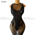 Keering Designer Panel Sliver Strass Black Rhinestone Bodice Applique Bridal Flowers Patches WDP-055