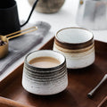 Ecocoffee 200ml Reusable Coffee Cup Ceramic Cappuccino Latte Coffee Cups Sets Thickened Ceramic Mug CU017