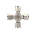 Double Ferrule Stainless Steel 316 Ss Compression 6000 Psi 4-Way Equal Union Cross Tube Fitting