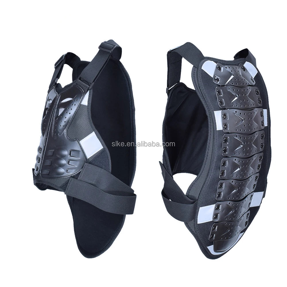 Reflective Safety Roller Skating Motorcycle Back Spine protection Combined Sports Protective Gear armor Motor Vest