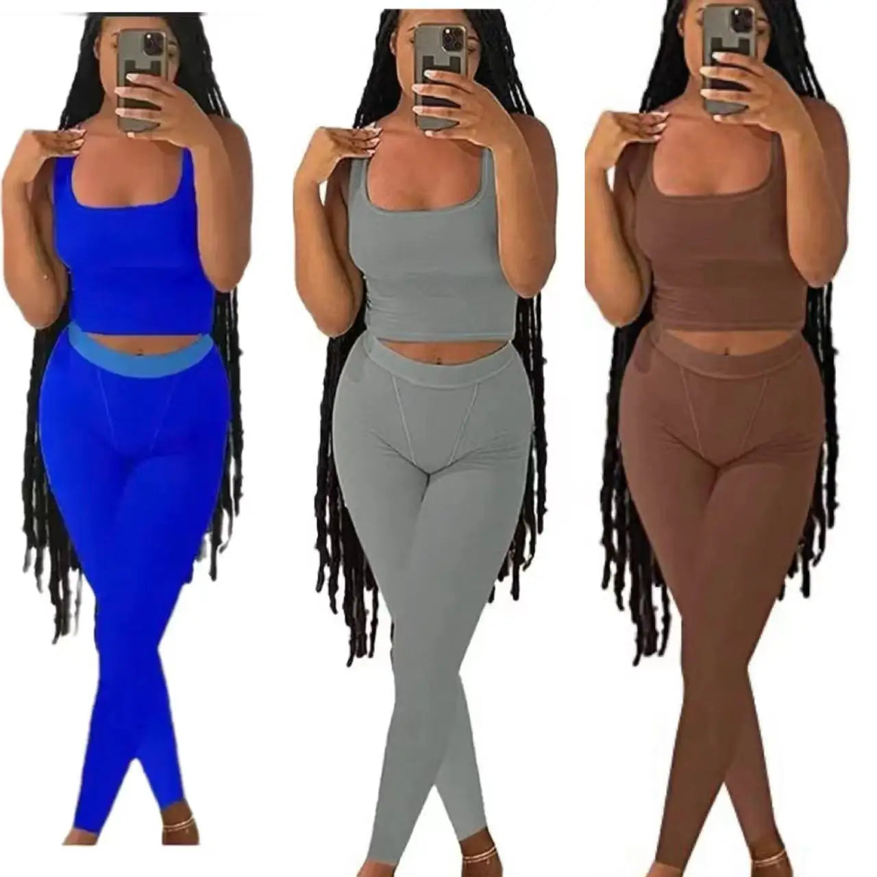 Summer Cheetah Printed Loungewear Women Sets Ribbed Crop tank Top Legging Two Piece Loungewear Women Sets Clothing Ropa De Mujer