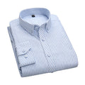 Factory Wholesale Custom Vertical Striped Full Sleeve Button up Business Shirt for Men