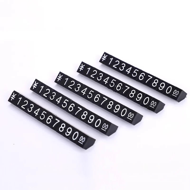 Custom Made White Plastic Cube Display Rack for Retail Shop for Jewelry Display with Symbol Black Numerals at an Sale Price