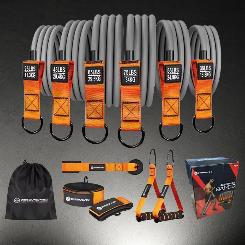 Gym Fitness Equipment Resistance Tube Set Booty Workout Bands Pull Rope Band Tubes Resistencia Strength Resistance Bands