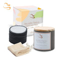 Customized 8cm Soft Washable Bamboo Makeup Remover Pads Zero Waster Laundry Bag Set Reusable Cotton Round Pads