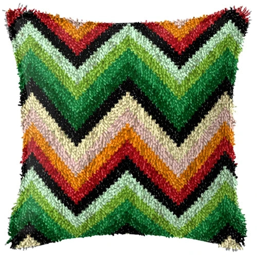 Custom Crochet Needlework Crafts DIY Pillow Cover Pillow Latch Hook Kits for Beginner /Starter