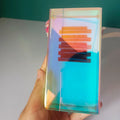 Private Label Eyelash Extension Lash Palette Acrylic Lash Tile with Cover Iridescent Acrylic Lash Tiles with case