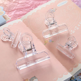 Creative Multifunctional Transparent Clip Plastic Mini Clip Student Stationery Clips