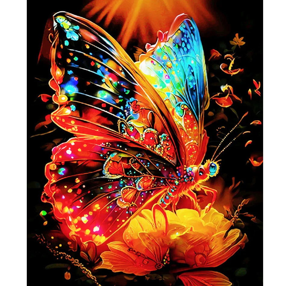 Diy Painting by Numbers for Adults Butterfly Picture on Numbers Acrylic Paint Canvas Painting Starter Kits Diy Gift for Home MegaBDM