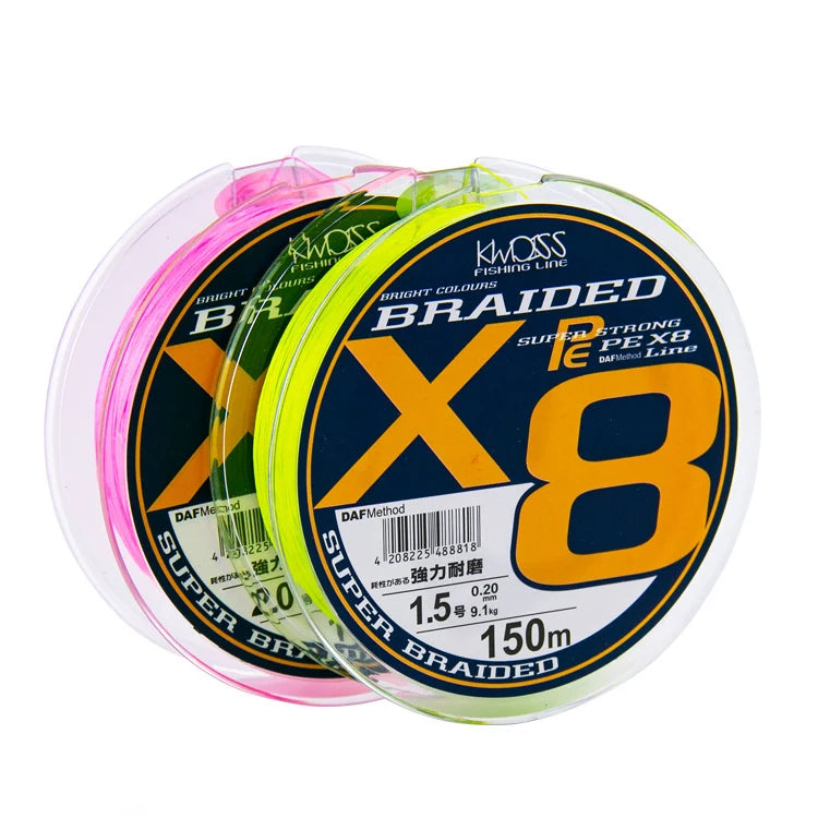 high strength 100m Fishing Thread 8 Strand Strong Strength Multifilament PE Fishing Braided Line
