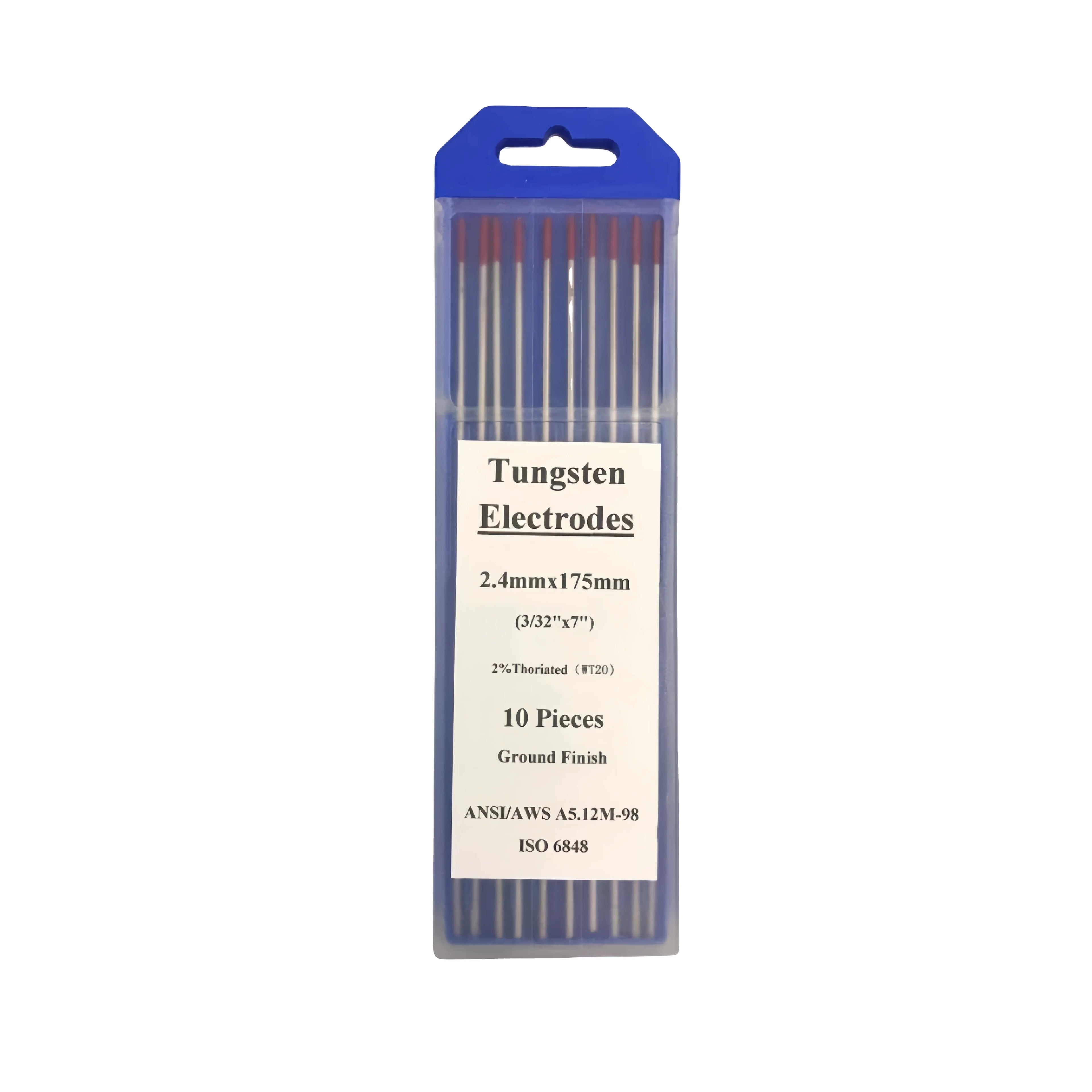 WT20 Red Tip Tungsten Electrodes 2% Thoriated Welding Rods for TIG Welding Torch