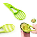 3-in-1 Avocado Slicer Corer Fruit Peeler Cutter Pulp Separator Plastic Kitchen Tool