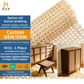 Artificial Rattan Weaving Material Roll Wicker Weave Plastic Synthetic Rattan Cane Webbing Rotin Roll Mesh